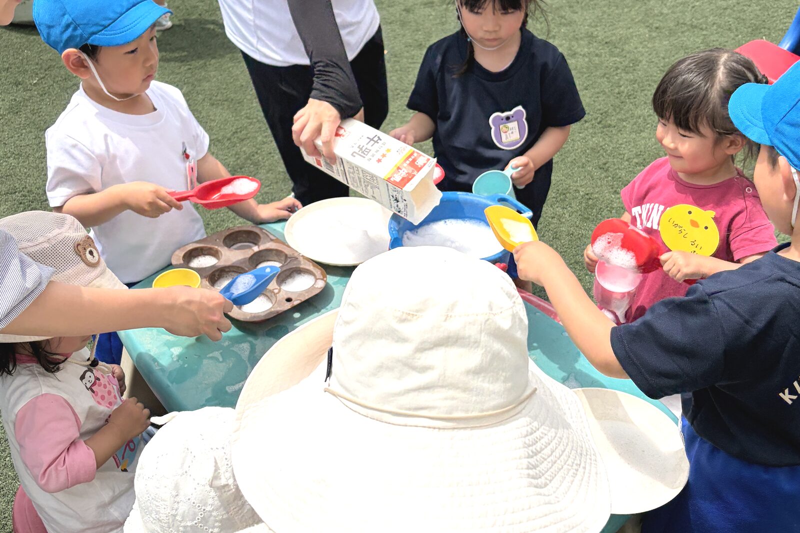 園開放で遊ぶ子ども達の様子